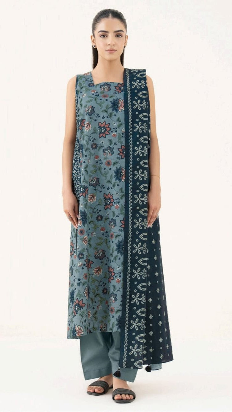 SAPPHIRE 3PC PRINTED LWAN (B.A.F)