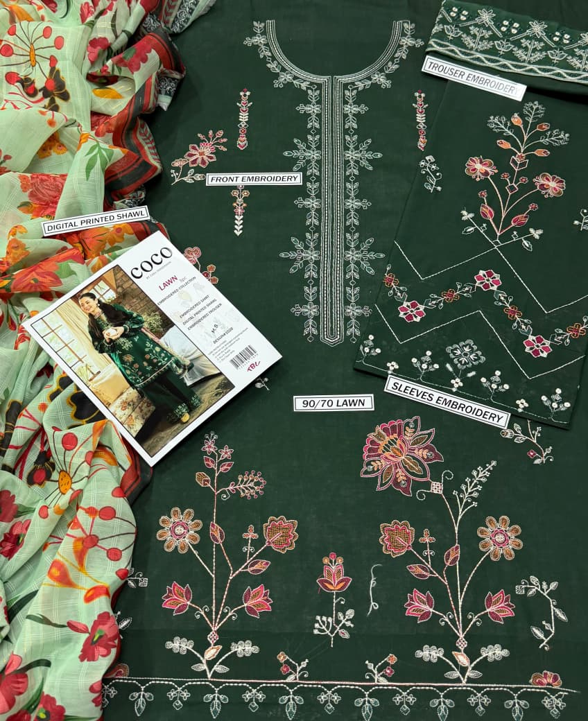 Coco By Zara 3PC Summer Lawn (TBP)