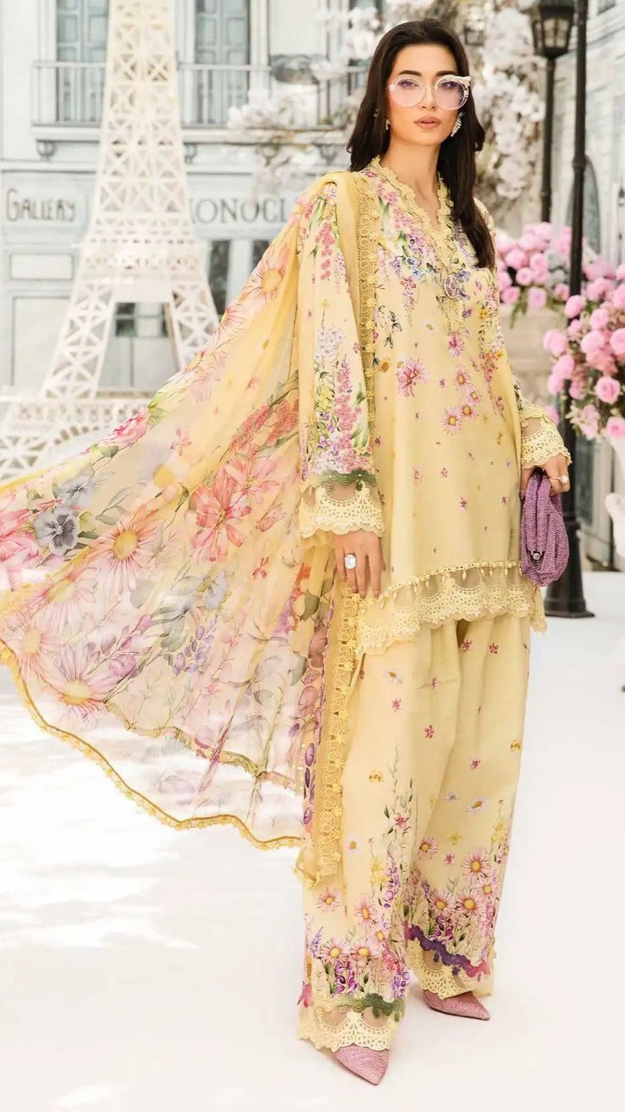 MARIA.B 3PC EMBROIDERY LWAN (B.R)