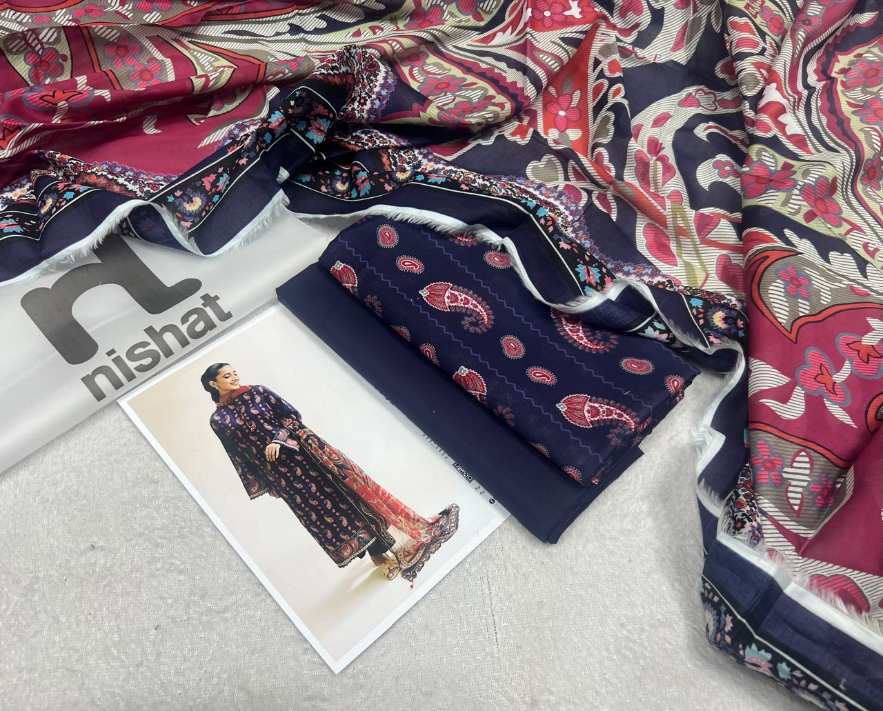 Nishat 3PC Summer Lawn (B.C)