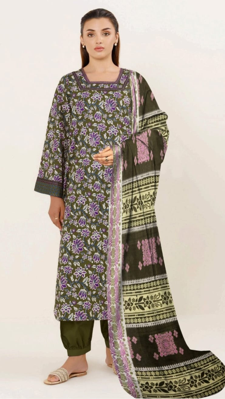 SAPPHIRE 3PC PRINTED LWAN (B.A.F)