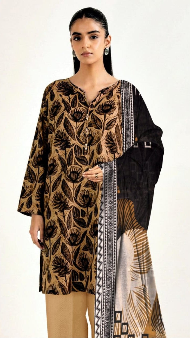 SAPPHIRE 3PC PRINTED LWAN (B.A.F)