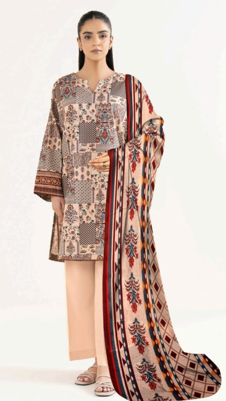 SAPPHIRE 3PC PRINTED LWAN (B.A.F)