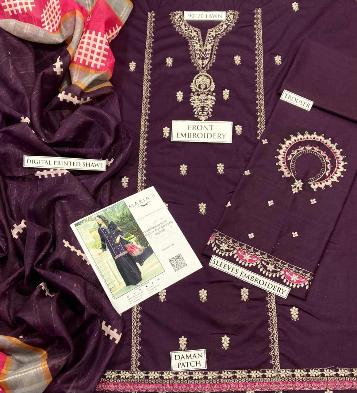 Coco By Zara 3PC Summer Lawn (TBP)