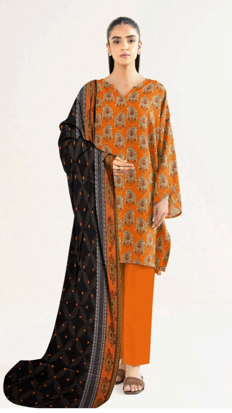 SAPPHIRE 3PC PRINTED LWAN (B.A.F)