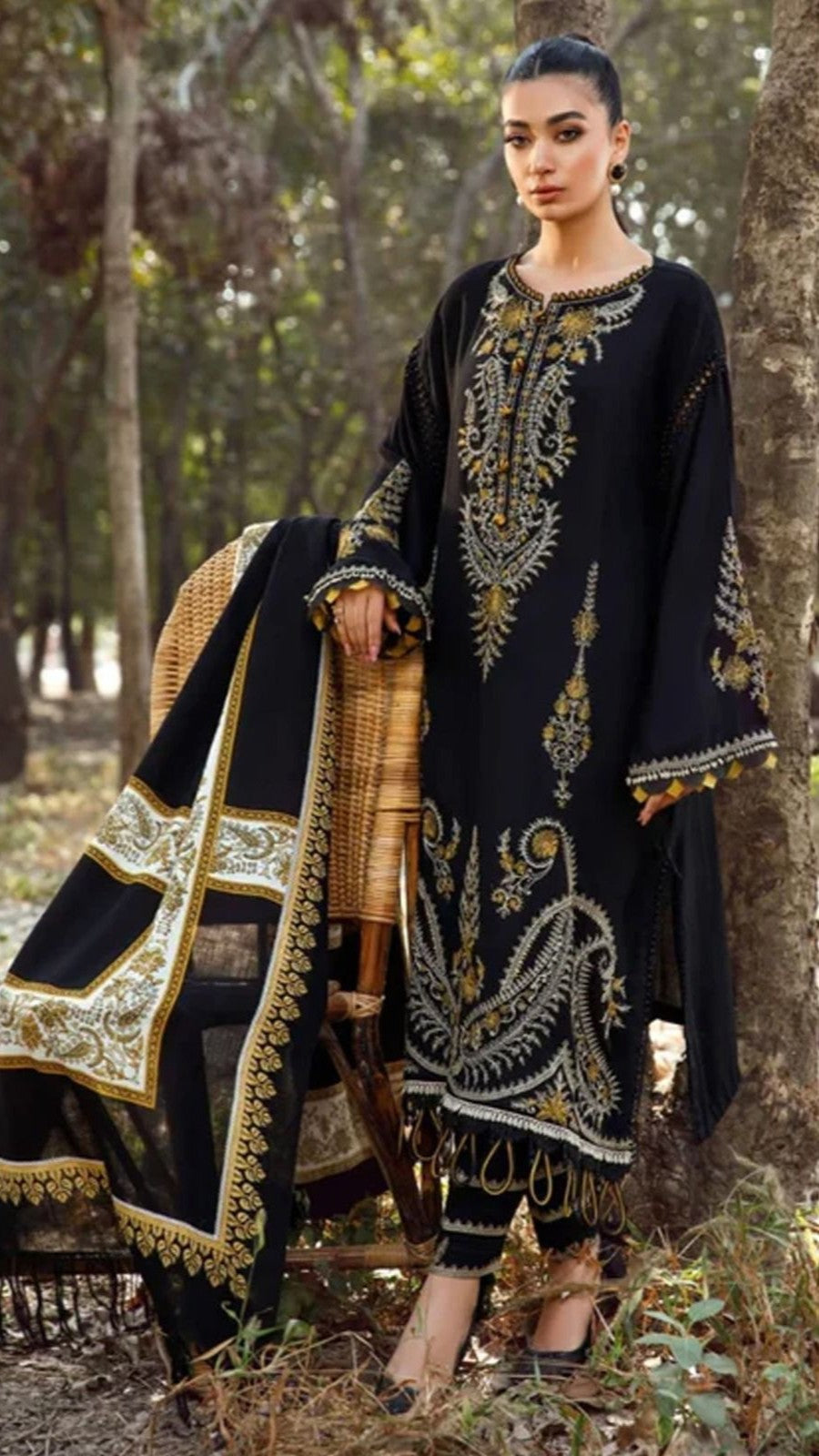 MARIA.B 3PC EMBROIDERY LWAN (N.F)