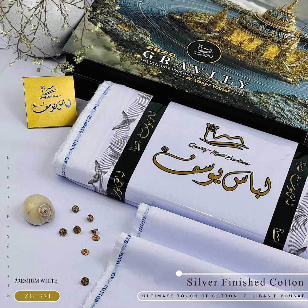 ZERO GRAVITY COTTON | Luxury Summer Unstitched Collection | Its White