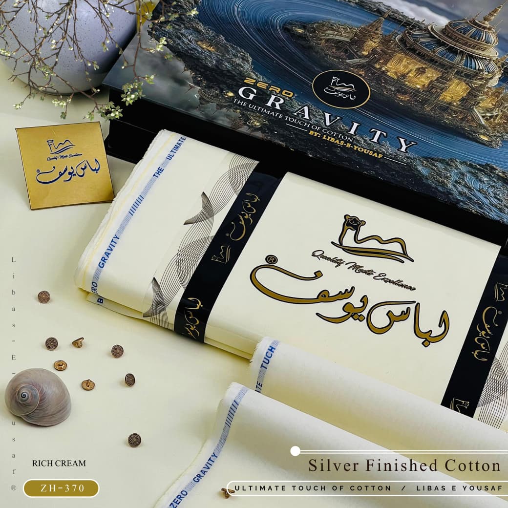 ZERO GRAVITY COTTON | Luxury Summer Unstitched Collection | Its Cream